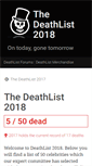 Mobile Screenshot of deathlist.net