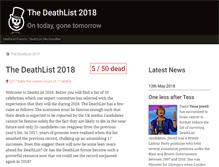 Tablet Screenshot of deathlist.net